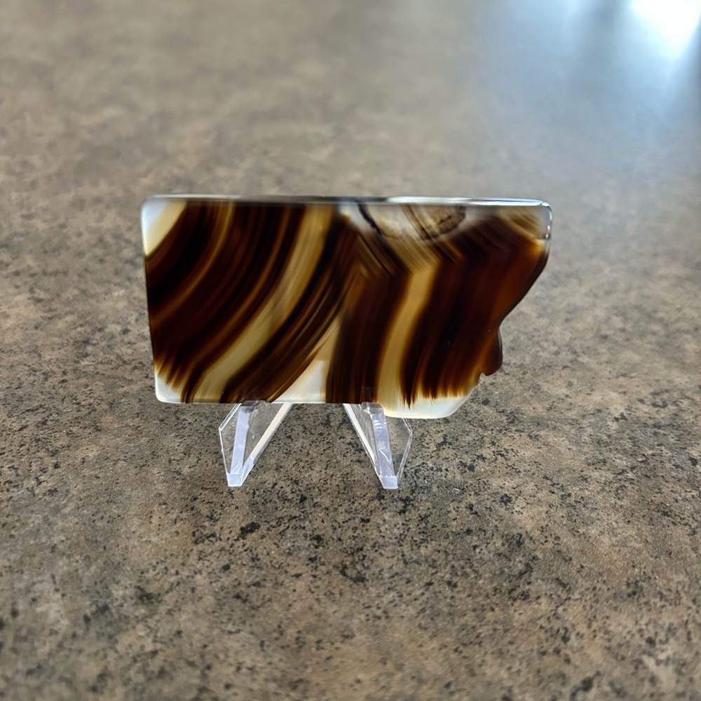 🇺🇸 Handmade Montana State Agate Sculpture, NWOT - Picture 3 of 7